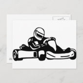 Go Kart Racing Briefkaart (Voorkant / Achterkant)