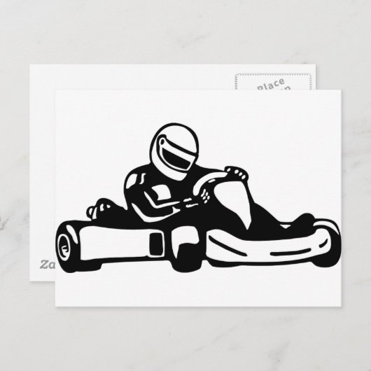 Go Kart Racing Briefkaart (Voorkant / Achterkant)
