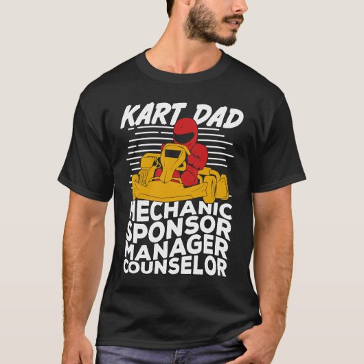 Go Kart Racing Dad T-shirt (Voorkant)