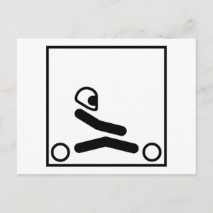 Go Kart Racing Figuur Briefkaart
