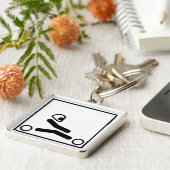 Go Kart Racing Figuur Sleutelhanger (Zijkant)