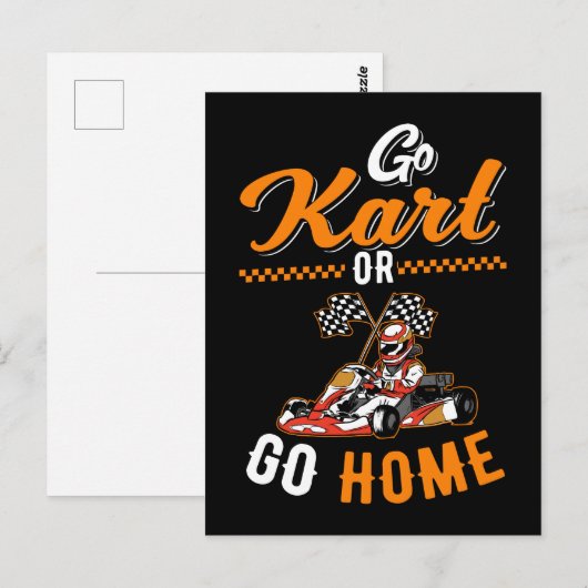 Go Kart Racing Funny Go Karts Briefkaart (Voorkant / Achterkant)