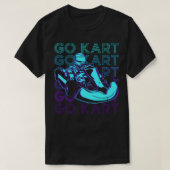 Go Kart Racing Go Kart Racer Retro T-shirt (Design voorkant)