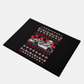 Go Kart Racing Kerstmis Deurmat (Schuin)