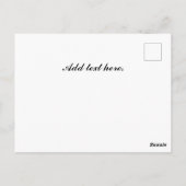  Go-Kart Racing Logo Briefkaart (Achterkant)