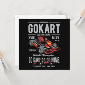  Go-Kart Racing Logo Kaart (Voorkant / Achterkant in situ)
