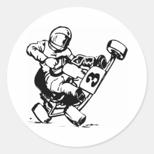 Go Kart Racing Ronde Sticker