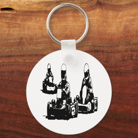 Go Kart Racing Sleutelhanger (Voorkant)
