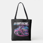 Go Kart Racing Tote Bag (Achterkant)