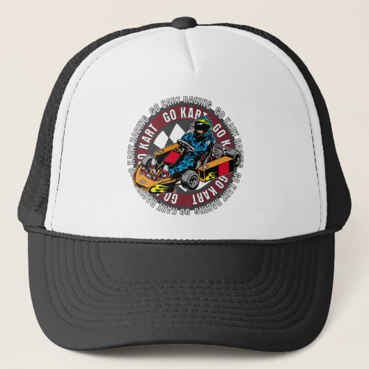 Go Kart Racing Trucker Pet (Voorkant)