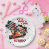 Go Kart Racing Verjaardagsfeest Papieren Bordje (Feest)