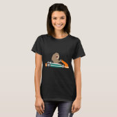Go Kart Sloth Racing Auto Luiaard T-shirt (Voorkant volledig)