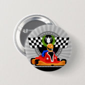 Go Kart verjaardagsgunst cadeau Ronde Button 5,7 Cm (Voorkant /achterkant)
