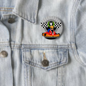 Go Kart verjaardagsgunst cadeau Ronde Button 5,7 Cm (In situ)