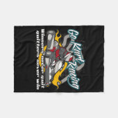Go Kart Winners Fleece Deken (Voorkant (Horizontaal))