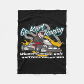 Go Kart Winners Fleece Deken (Voorkant)