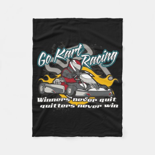 Go Kart Winners Fleece Deken (Voorkant)