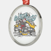 Go Kart Winners Metalen Ornament (Links)