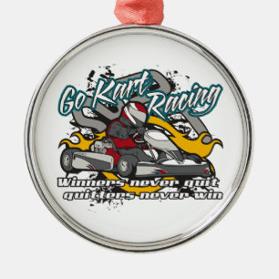 Go Kart Winners Metalen Ornament