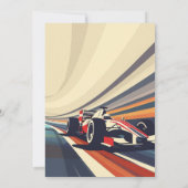 Go Karting Go Kart Racing Auto Jongen Verjaardagsf Kaart (Achterkant)