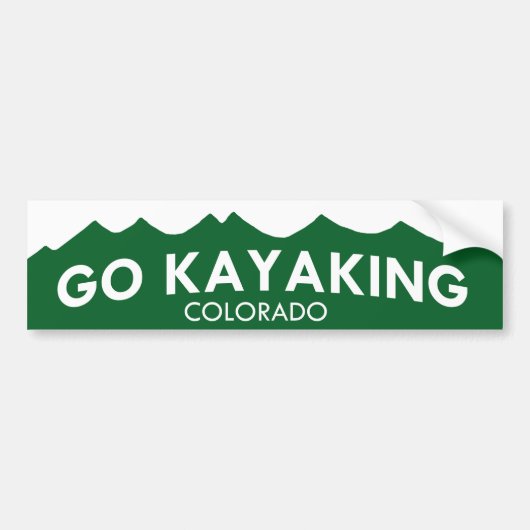 Go Kayaking Colorado Bumpersticker (Voorkant)