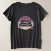 Go Kayaking Grote Maat T-shirt (Design voorkant)