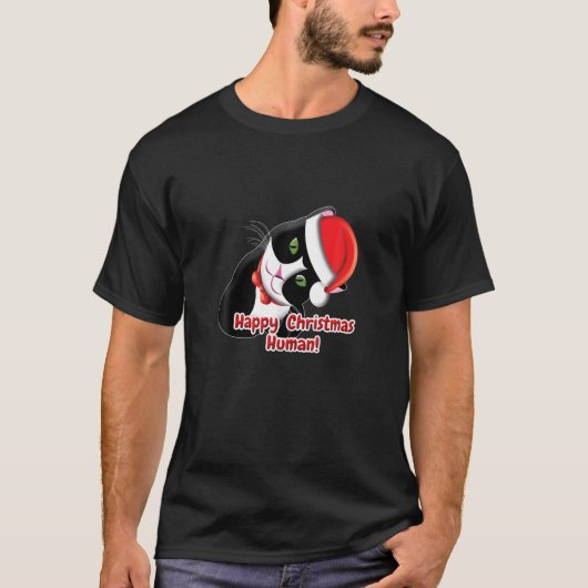 Go Kewl Graphics Santa Cat T-shirt (Voorkant)