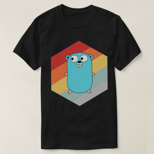Go Lang Retro T-shirt (Design voorkant)