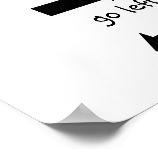 Go Left Poster (Hoek)