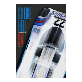 Go like Hell 917 Martini Perfect Poster