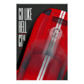 Go like Hell GT40 Red Perfect Poster (Voorkant)