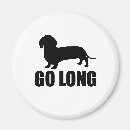 Go Long Dacshund Magneet (Voorkant)