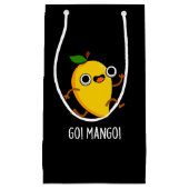 Go Mango Grappige Hardlopen Mango Pun Donker BG Klein Cadeauzakje (Voorkant)