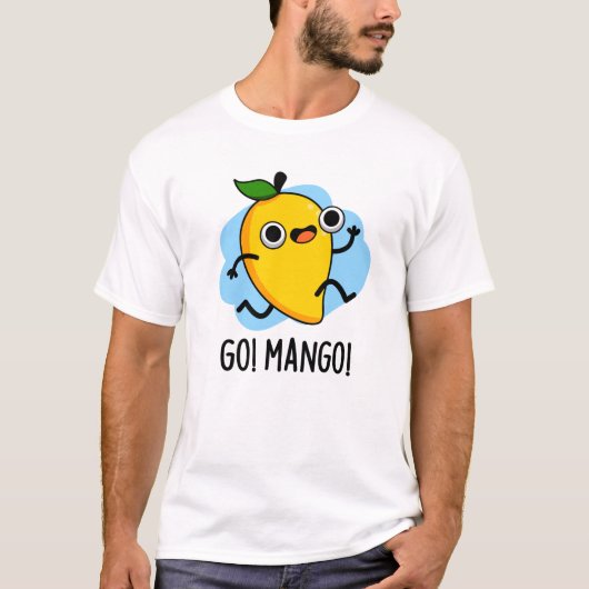 Go Mango Grappige Hardlopen Mango Pun T-shirt (Voorkant)