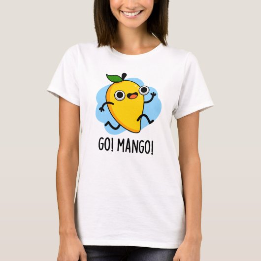Go Mango Grappige Hardlopen Mango Pun T-shirt (Voorkant)