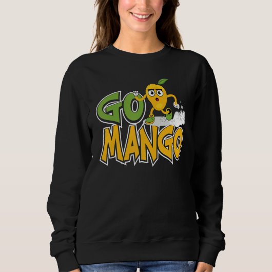 Go Mangoes Fruit   Women Mangoes Love Trui (Voorkant)