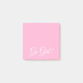 Go meisje  roze post-it® notes (Voorkant)