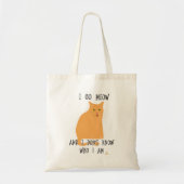 Go Meow Funny Cat Cartoon Funny Art Tote Bag (Voorkant)
