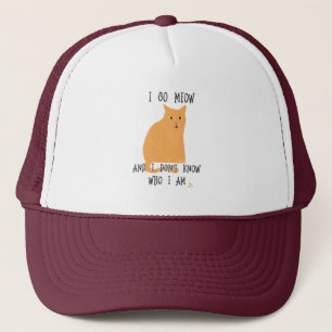 Go Meow Funny Cat Cartoon Leuke Slogan Trucker Pet