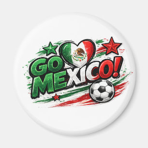 GO MEXICO Voetbalfan Mexicaanse Trots Voetbal Magneet