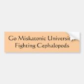 Go Miskatonic University!Bestrijding van koppotige Bumpersticker (Voorkant)