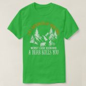 Go Mountain Biking Worst Case Scenario Bear Biker T-shirt (Design voorkant)