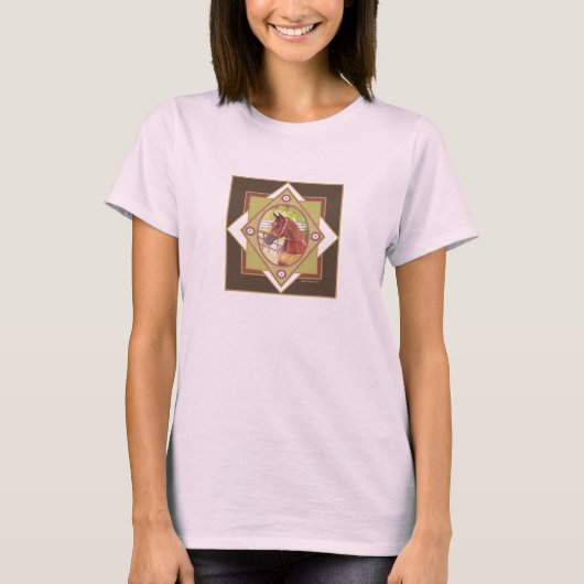 Go Native Arabian Dames Horse T-Shirt (Voorkant)
