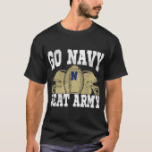 Go Navy Beat Army America_s Football Game Day Reto T-shirt (Voorkant)