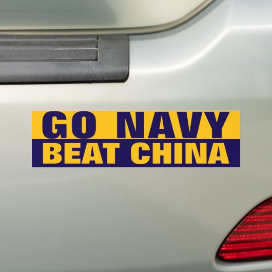 GO NAVY BUMPERSTICKER (Op auto)