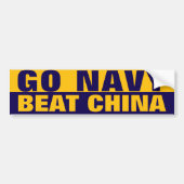 GO NAVY BUMPERSTICKER (Voorkant)