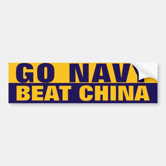 GO NAVY BUMPERSTICKER (Voorkant)