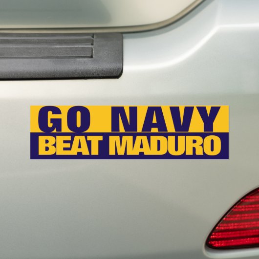 GO NAVY BUMPERSTICKER (Op auto)