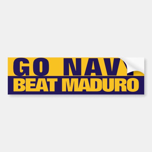 GO NAVY BUMPERSTICKER (Voorkant)