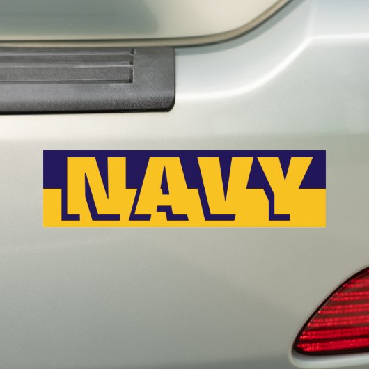 GO NAVY BUMPERSTICKER (Op auto)